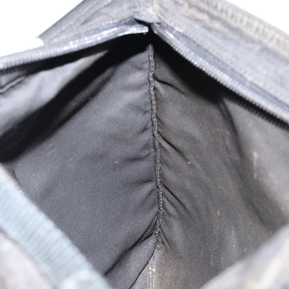 PRADA Shoulder Bag Nylon Black Silver Auth 153219