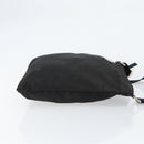 PRADA Shoulder Bag Nylon Black Silver Auth 153219-3
