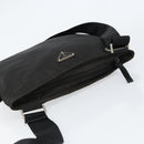PRADA Shoulder Bag Nylon Black Silver Auth 153219-6