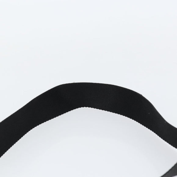 PRADA Shoulder Bag Nylon Black Silver Auth 153219