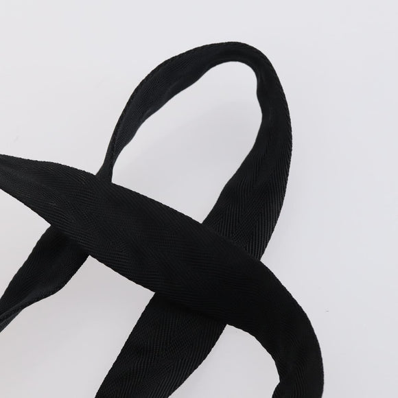 PRADA Backpack Nylon Black Silver Auth 153220