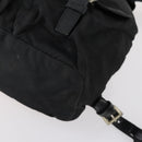 PRADA Backpack Nylon Black Silver Auth 153220-16