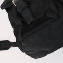 PRADA Backpack Nylon Black Silver Auth 153220-17