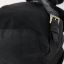 PRADA Backpack Nylon Black Silver Auth 153220-18