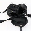PRADA Backpack Nylon Black Silver Auth 153220-21
