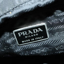 PRADA Backpack Nylon Black Silver Auth 153220-24