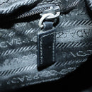 PRADA Backpack Nylon Black Silver Auth 153220-25