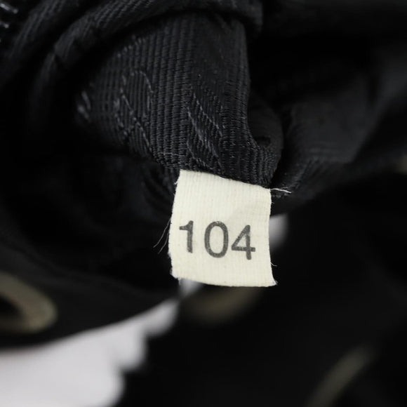 PRADA Backpack Nylon Black Silver Auth 153220