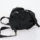 PRADA Backpack Nylon Black Silver Auth 153220-3