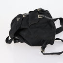 PRADA Backpack Nylon Black Silver Auth 153220-4