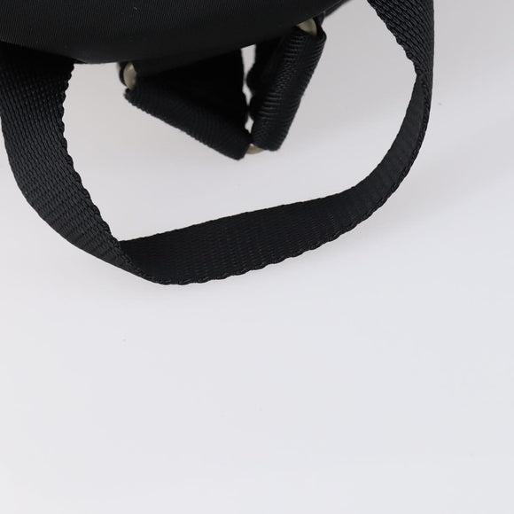PRADA Backpack Nylon Black Silver Auth 153220