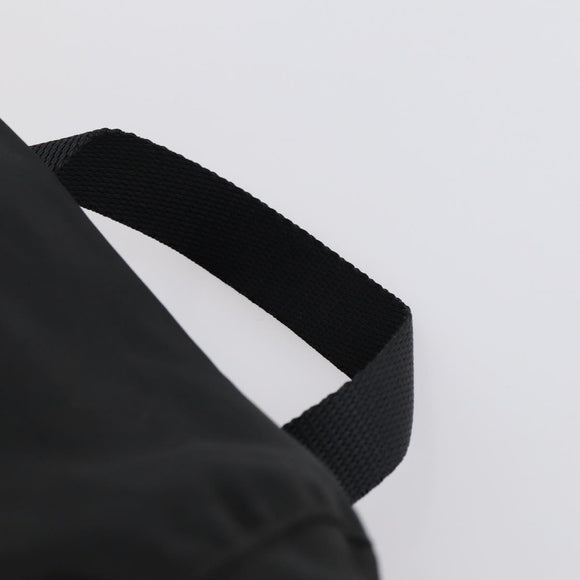 PRADA Backpack Nylon Black Silver Auth 153220