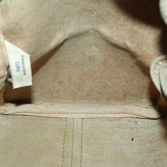 Christian Dior Trotter Canvas Boston Bag Black Silver Auth 153223