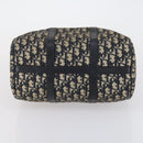 Christian Dior Trotter Canvas Boston Bag Black Silver Auth 153223-9