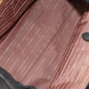 PRADA ribbon Hand Bag Nylon Leather Black Gold Auth 153236-16