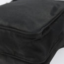 PRADA Shoulder Bag Nylon Black Silver Auth 153237-15