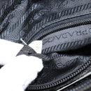 PRADA Shoulder Bag Nylon Black Silver Auth 153237-12