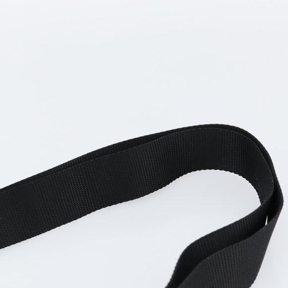 PRADA Shoulder Bag Nylon Black Silver Auth 153237