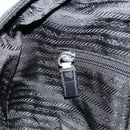 PRADA Hand Bag Nylon Black Silver Auth 153238-20
