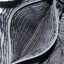 PRADA Hand Bag Nylon Black Silver Auth 153238-21