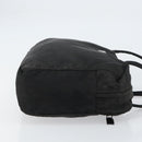 PRADA Hand Bag Nylon Black Silver Auth 153238-4