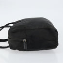 PRADA Hand Bag Nylon Black Silver Auth 153238-5