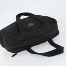 PRADA Hand Bag Nylon Black Silver Auth 153238-6