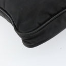 PRADA Shoulder Bag Nylon Black Silver Auth 153239-14