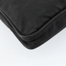 PRADA Shoulder Bag Nylon Black Silver Auth 153239-16