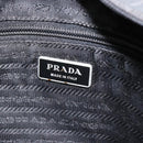 PRADA Shoulder Bag Nylon Black Silver Auth 153239-19