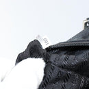 PRADA Shoulder Bag Nylon Black Silver Auth 153239-12