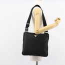 PRADA Shoulder Bag Nylon Black Silver Auth 153239-26