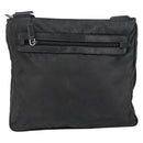 PRADA Shoulder Bag Nylon Black Silver Auth 153239-2