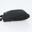PRADA Shoulder Bag Nylon Black Silver Auth 153239-4