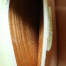 CELINE Hand Bag Leather 2way Green Gold Auth 153240-24