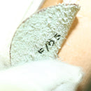 CELINE Hand Bag Leather 2way Green Gold Auth 153240-25