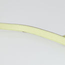 CELINE Hand Bag Leather 2way Green Gold Auth 153240-8