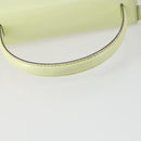 CELINE Hand Bag Leather 2way Green Gold Auth 153240-9