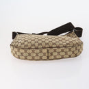 GUCCI GG Supreme Canvas Shoulder Bag PVC 5 Set Beige Black Auth 153245-10