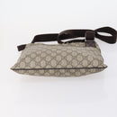 GUCCI GG Supreme Canvas Shoulder Bag PVC 5 Set Beige Black Auth 153245-16