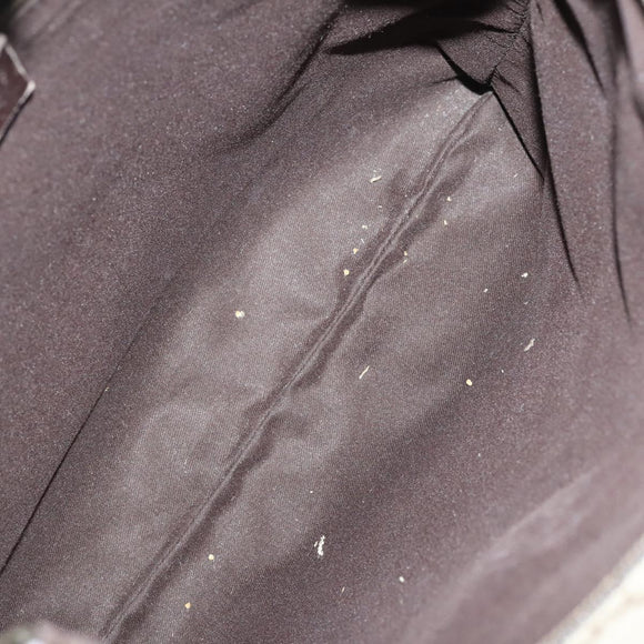 GUCCI GG Supreme Canvas Shoulder Bag PVC 5 Set Beige Black Auth 153245