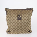 GUCCI GG Supreme Canvas Shoulder Bag PVC 5 Set Beige Black Auth 153245-18
