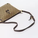 GUCCI GG Supreme Canvas Shoulder Bag PVC 5 Set Beige Black Auth 153245-20