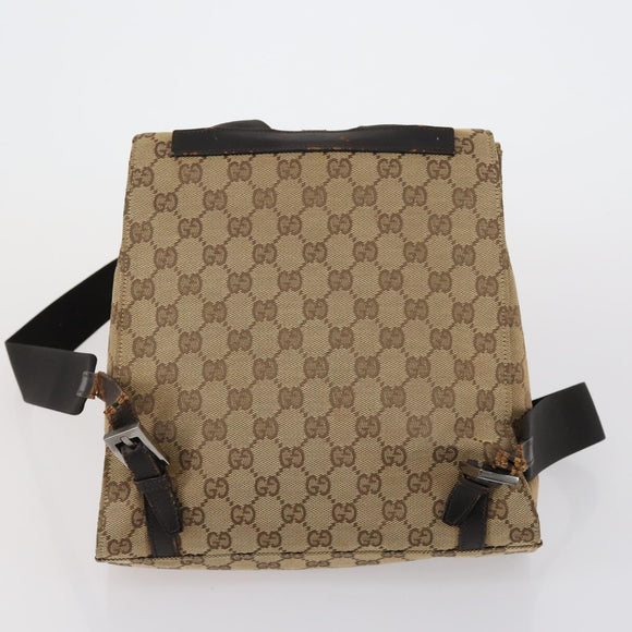 GUCCI GG Canvas Supreme Shoulder Bag 4 Set Beige Auth 153246