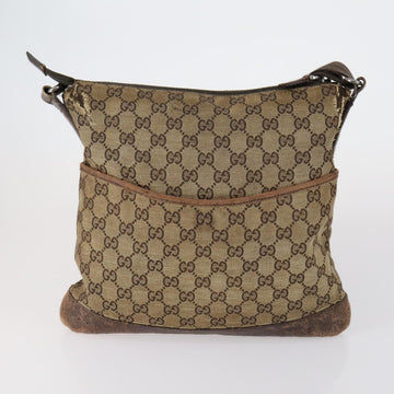 GUCCI GG Canvas Supreme Shoulder Bag 4 Set Beige Auth 153246 - 0