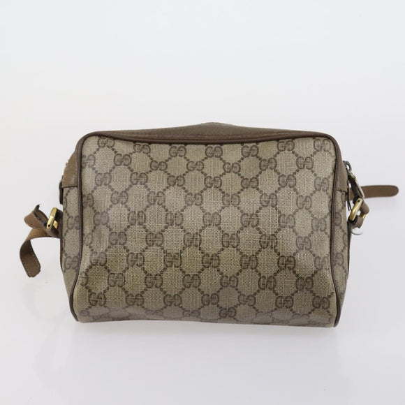 GUCCI GG Canvas Supreme Shoulder Bag 4 Set Beige Auth 153246