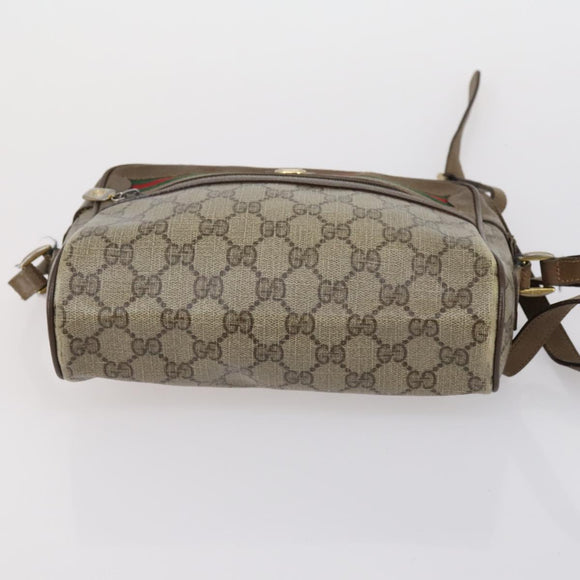 GUCCI GG Canvas Supreme Shoulder Bag 4 Set Beige Auth 153246