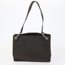 PRADA Hand Bag Nylon Leather 5 Set Black White Auth 153250-13