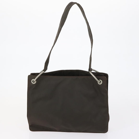 PRADA Hand Bag Nylon Leather 5 Set Black White Auth 153250