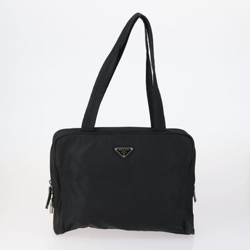 PRADA Hand Bag Nylon Leather 5 Set Black White Auth 153250 - 0